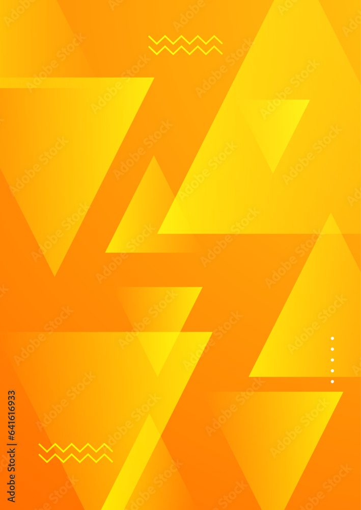 Orange modern poster background with shapes Orange modern poster background with shapes