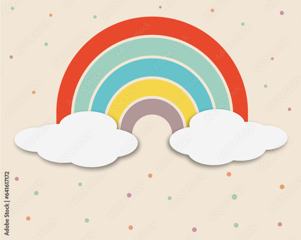 rainbow and clouds background rainbow and clouds background