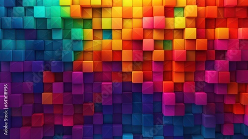 Abstract colorful square background