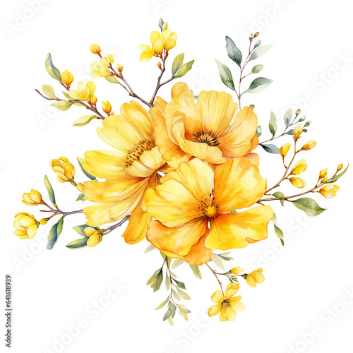 bouquet of yellow flowers