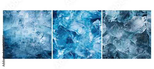 frozen ice background illustration cold winter, texture frost, chill cool frozen ice background © sevector