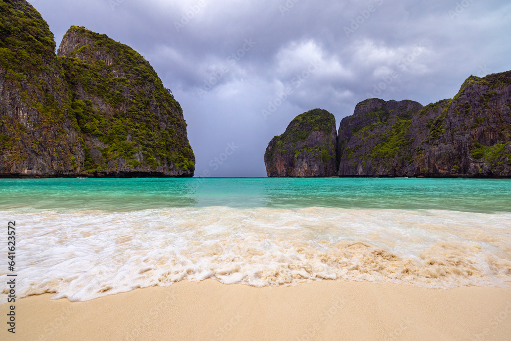 beautiful summer landscape with the seashore, travel concept.