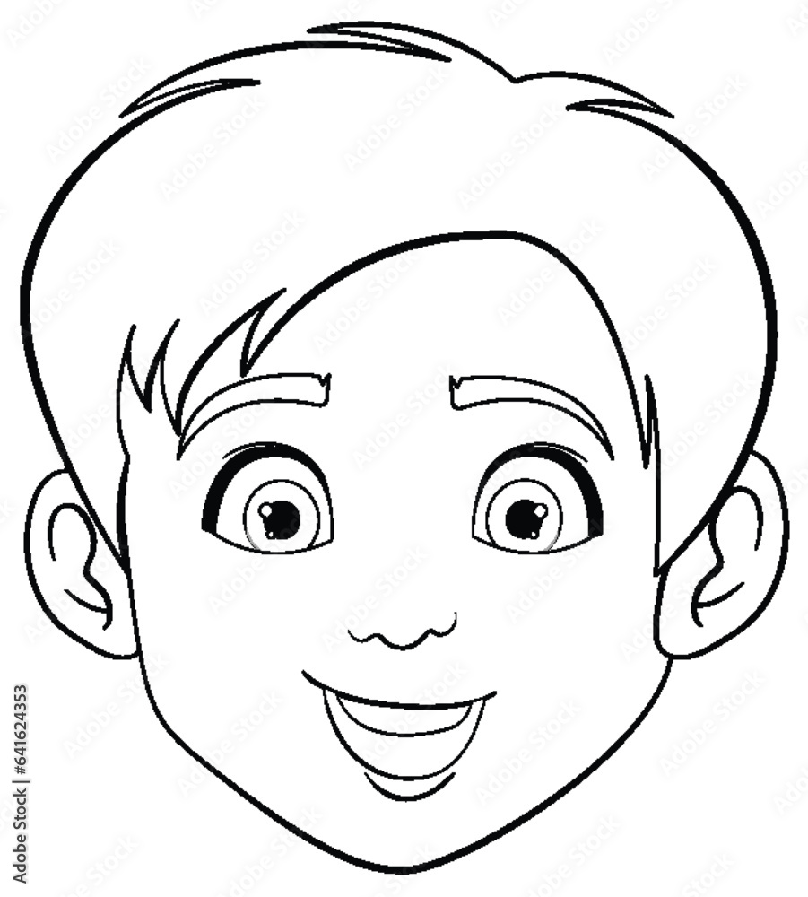 Coloring Pages: Outline of Man's Face Coloring Pages: Outline of Man's Face