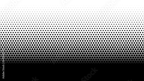 Fotografie, Obraz Hexagon honeycomb halftone effect