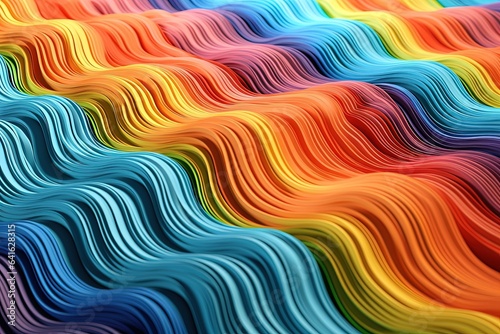 abstract rainbow waves background 