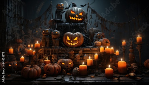 halloween jack o lantern on halloween