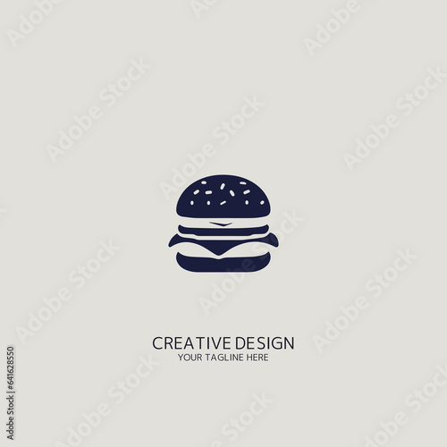 ハンバーガーのロゴのベクター画像