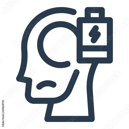 Burn out mental health icon