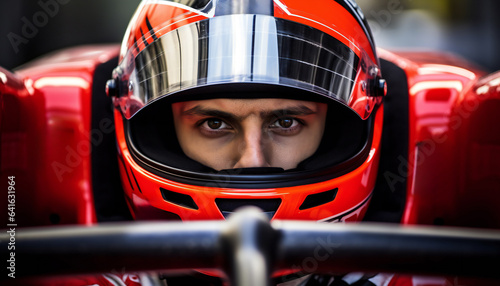 Formula One racing driver before the start of the competition © kilimanjaro 