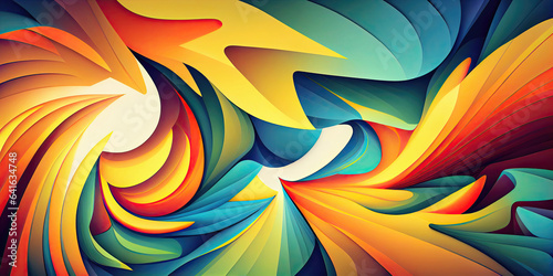 Abstract colorful wallpaper background header in summer colors