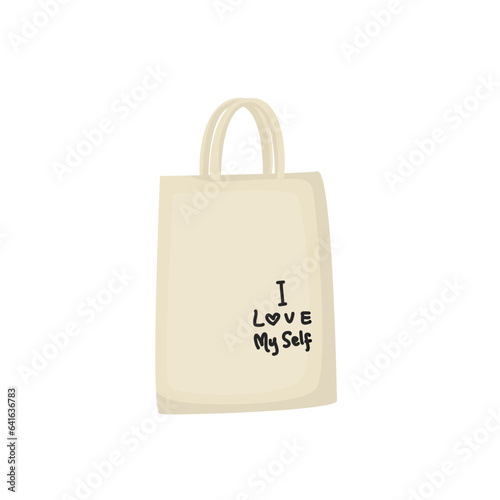 Simple totebag with “i love you” letter