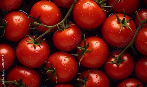 fresh tomato background, Generative AI