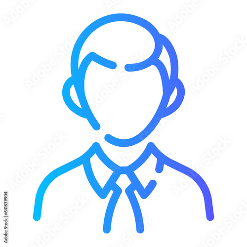 financial advisor Line Gradient Icon