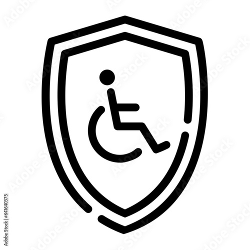 disability insurance Line Icon