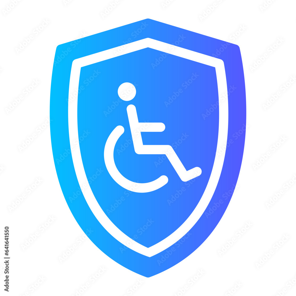disability insurance Gradient icon disability insurance Gradient icon