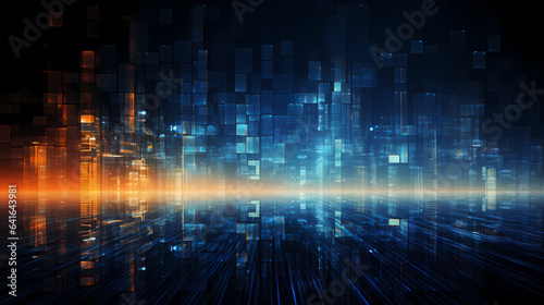 Abstract futuristic background Data Transfer. technology concept. Futuristic cyberspace background