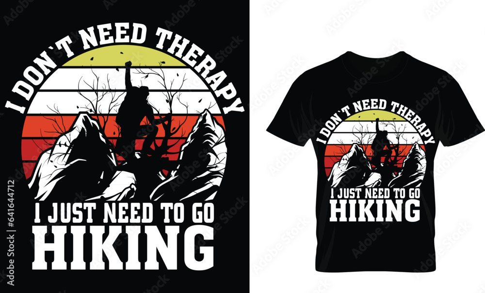 Hiking T-shirt Design