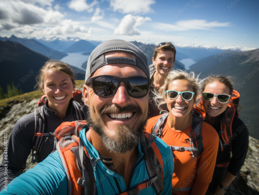 hikers on mountain hikers on mountain