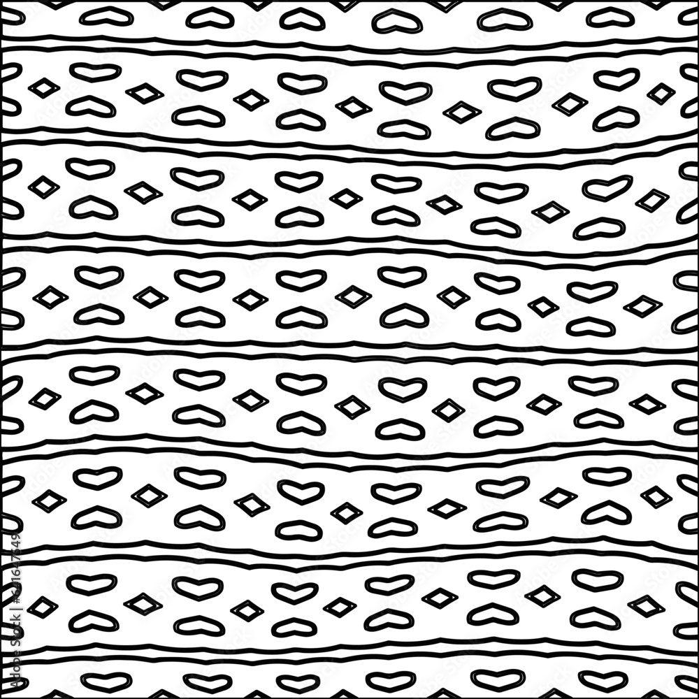 Stylish texture with figures from lines.Abstract black and white pattern for web page, textures, card, poster, fabric, textile. Monochrome graphic repeating design. Stylish texture with figures from lines.Abstract black and white pattern for web page, textures, card, poster, fabric, textile. Monochrome graphic repeating design.