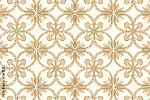 Luxury fabric pattern. Abstract vector illustration ornate elegant luxurious royal style. Art graphic print design for wrapping paper fabric texture textile wallpaper background backdrop wedding card. © Kanisorn