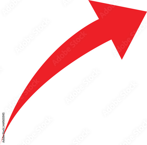 Red arrow symbol on white background. Arrows for app, website, social media and digital graphic vector illustration. Arrow Icons