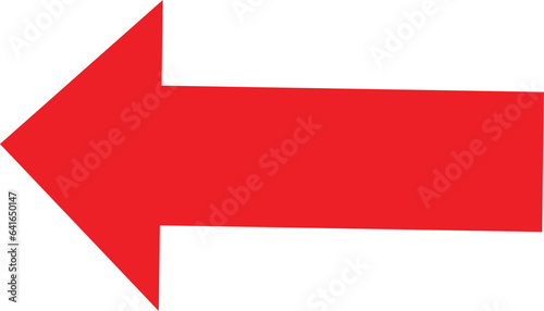 Red arrow symbol on white background. Arrows for app, website, social media and digital graphic vector illustration. Arrow Icons