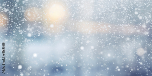 Abstract snowy white blur background.