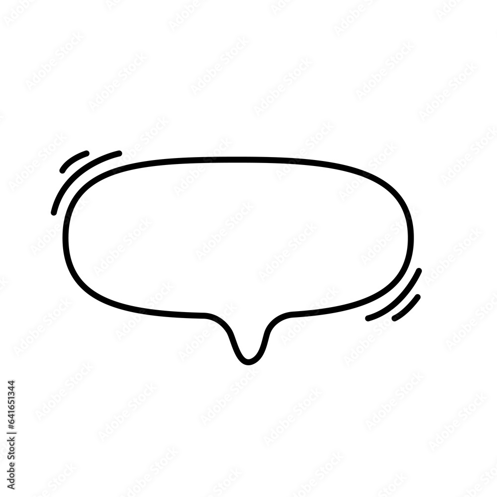 Hand drawn text box. Cute cartoon style talking dialogue. Hand drawn text box. Cute cartoon style talking dialogue.