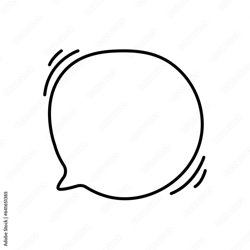 Hand drawn text box. Cute cartoon style talking dialogue. Hand drawn text box. Cute cartoon style talking dialogue.