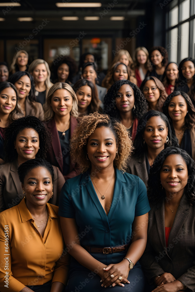 Empowering Women in the Workplace Inclusivity: Celebrating International Women's Day with Diversity Equity Inclusion in the Education Industry. Image created using artificial intelligence.