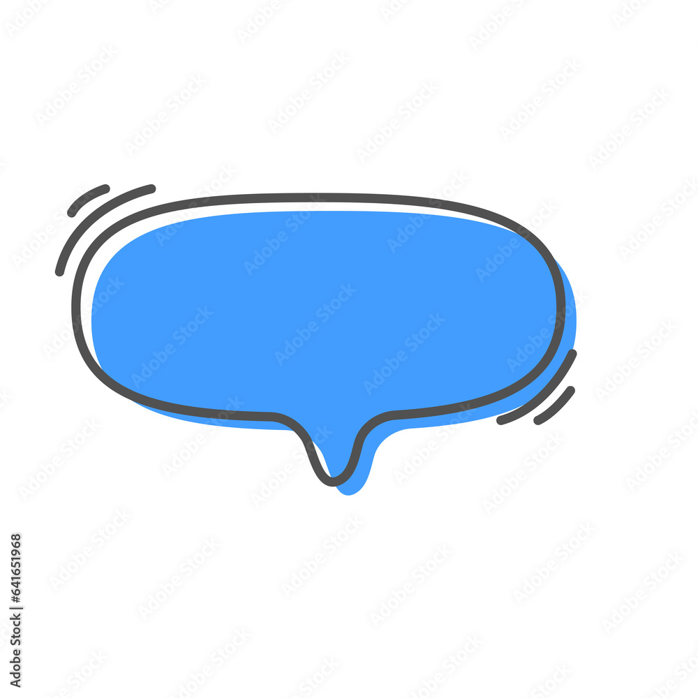 Hand drawn text box. Cute cartoon style talking dialogue. Hand drawn text box. Cute cartoon style talking dialogue.