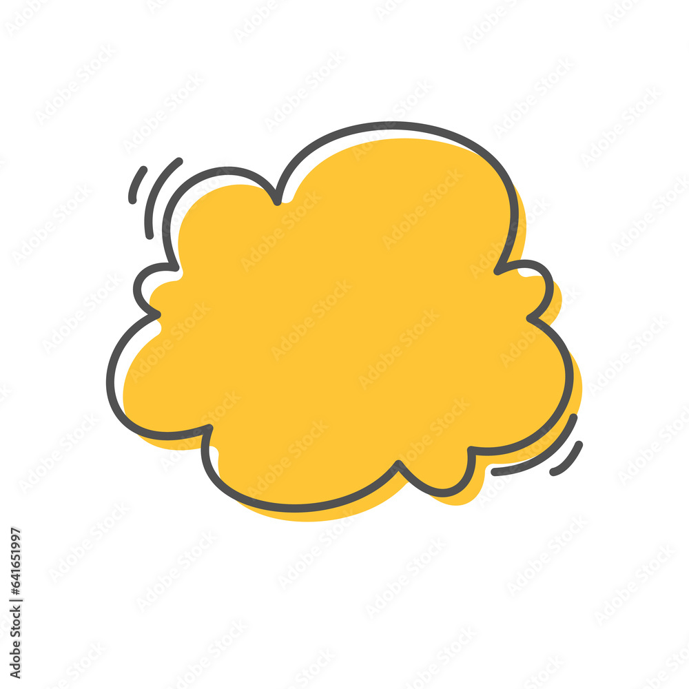 Hand drawn text box. Cute cartoon style talking dialogue. Hand drawn text box. Cute cartoon style talking dialogue.