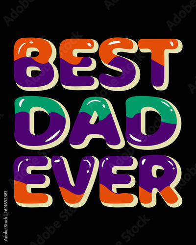 Vector Fathers day creative typography t shirt design template