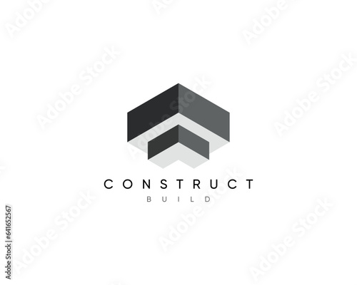 Modern construction logo design template. Design for architecture, planning, structure, industry, construct, build, real estate and property.