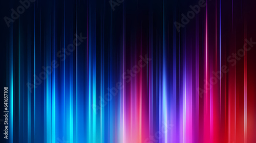 Abstract neon background. Modern wallpaper with glowing colorful vertical lines.