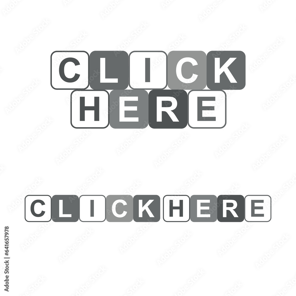 click here sign on white background click here sign on white background