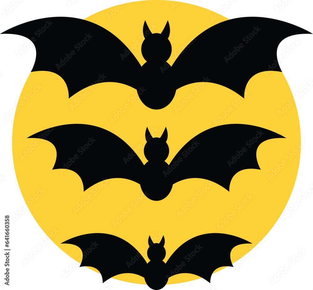 Obraz premium Bats vector image or clip art 