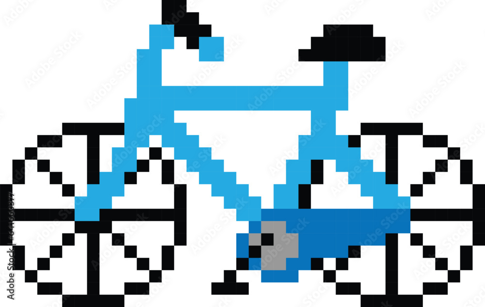 Bicycle pixel art vector Bicycle pixel art vector