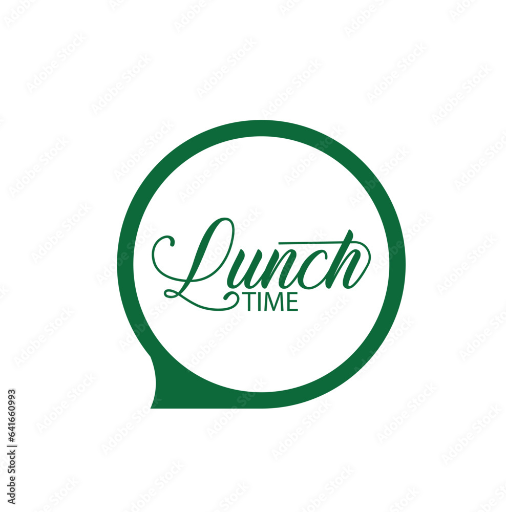 Lunch time with creatif font design. Lunch time with creatif font design.