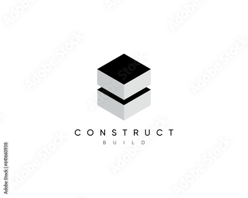 Modern construction logo design template. Design for architecture, planning, structure, industry, construct, build, real estate and property.