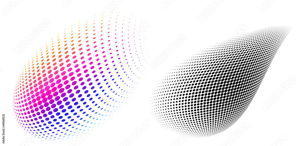 Design elements symbol Editable icon - Halftone dot pattern on white background. Vector illustration eps 10 frame with black abstract random dots for technology, big data