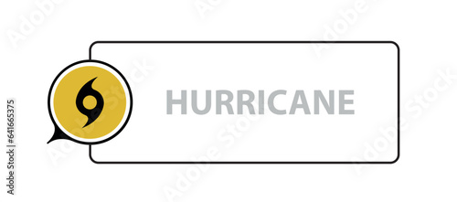 hurricane season sign on cloudy background	