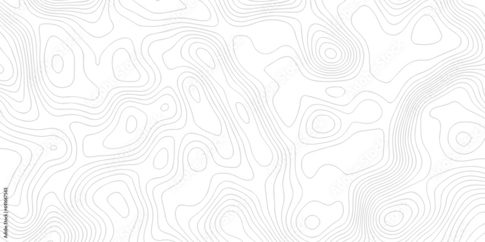 Topographic line contour map background, geographic grid map abstract backdrop. Black on white contours vector topography stylized height of the lines. Topographic contour map. 