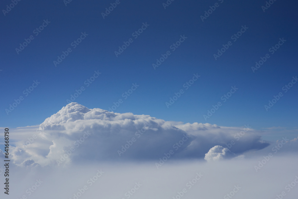 Clouds, view from the plane window