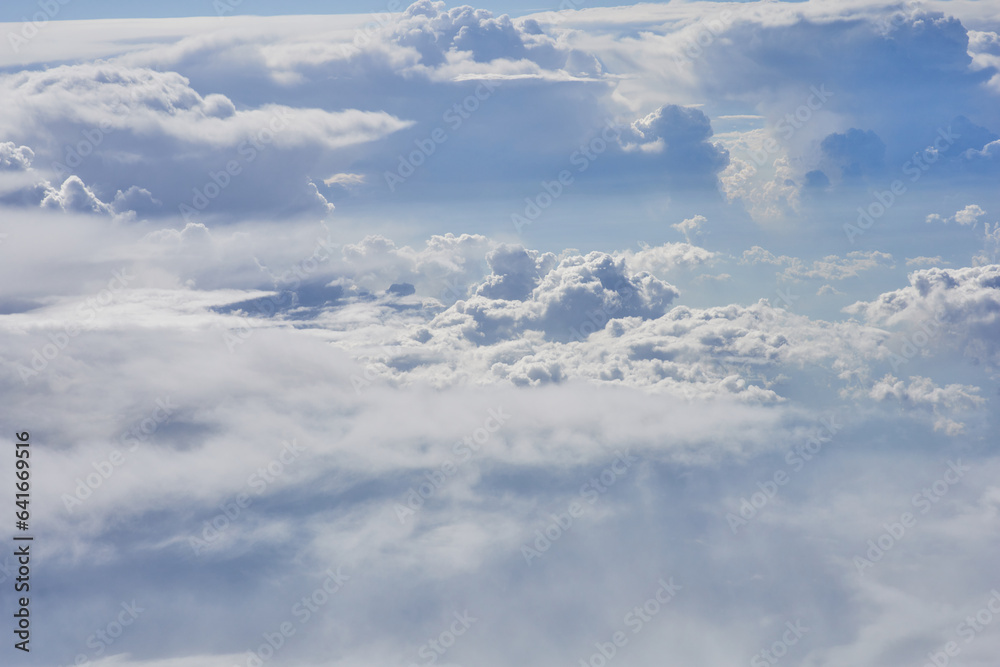 Clouds, view from the plane window Clouds, view from the plane window