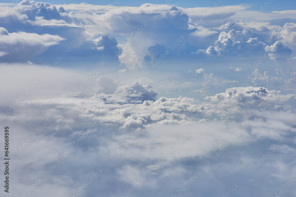 Clouds, view from the plane window Clouds, view from the plane window
