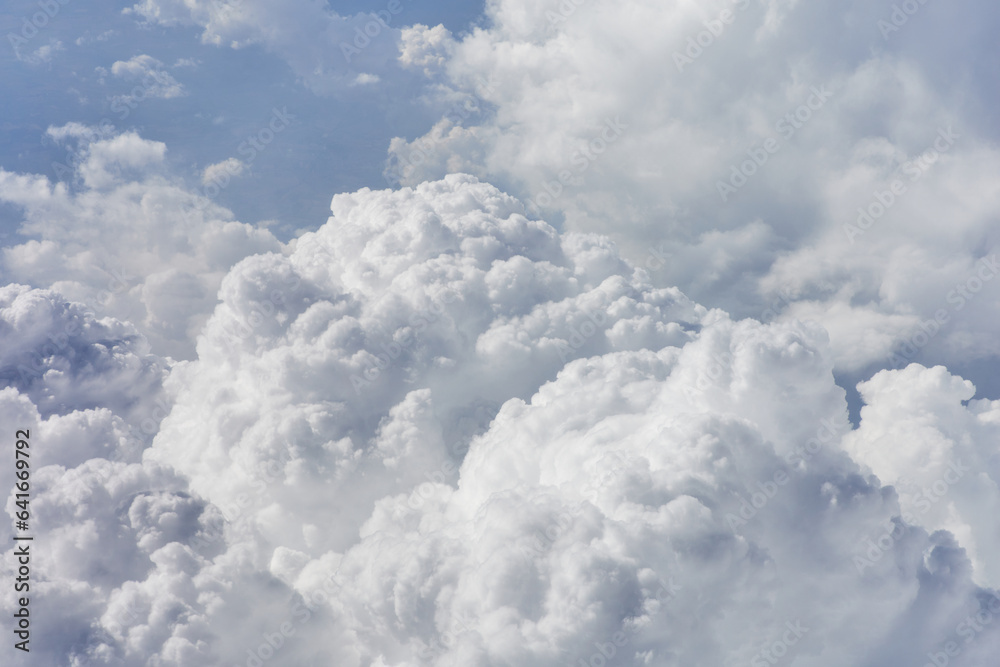 Clouds, view from the plane window Clouds, view from the plane window