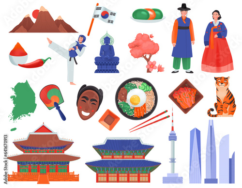 South Korea Icon Set