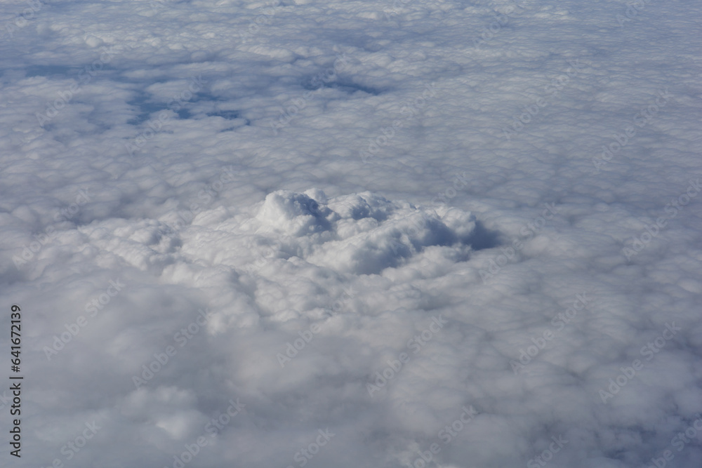 Clouds, view from the plane window