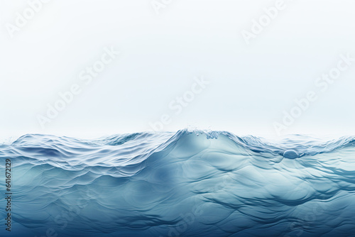 Calm Blue Gay flowing water surface waves andstract background with text field  photo